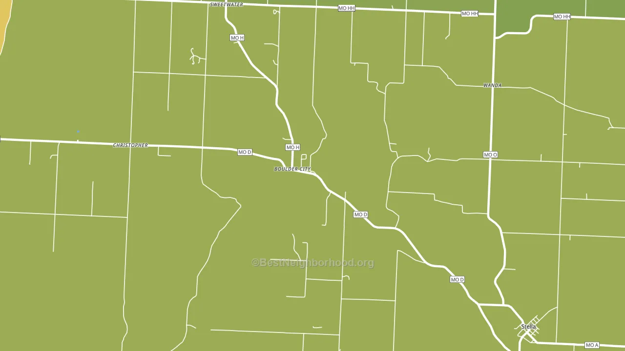 Boulder City, MO block-group voter-turnout map