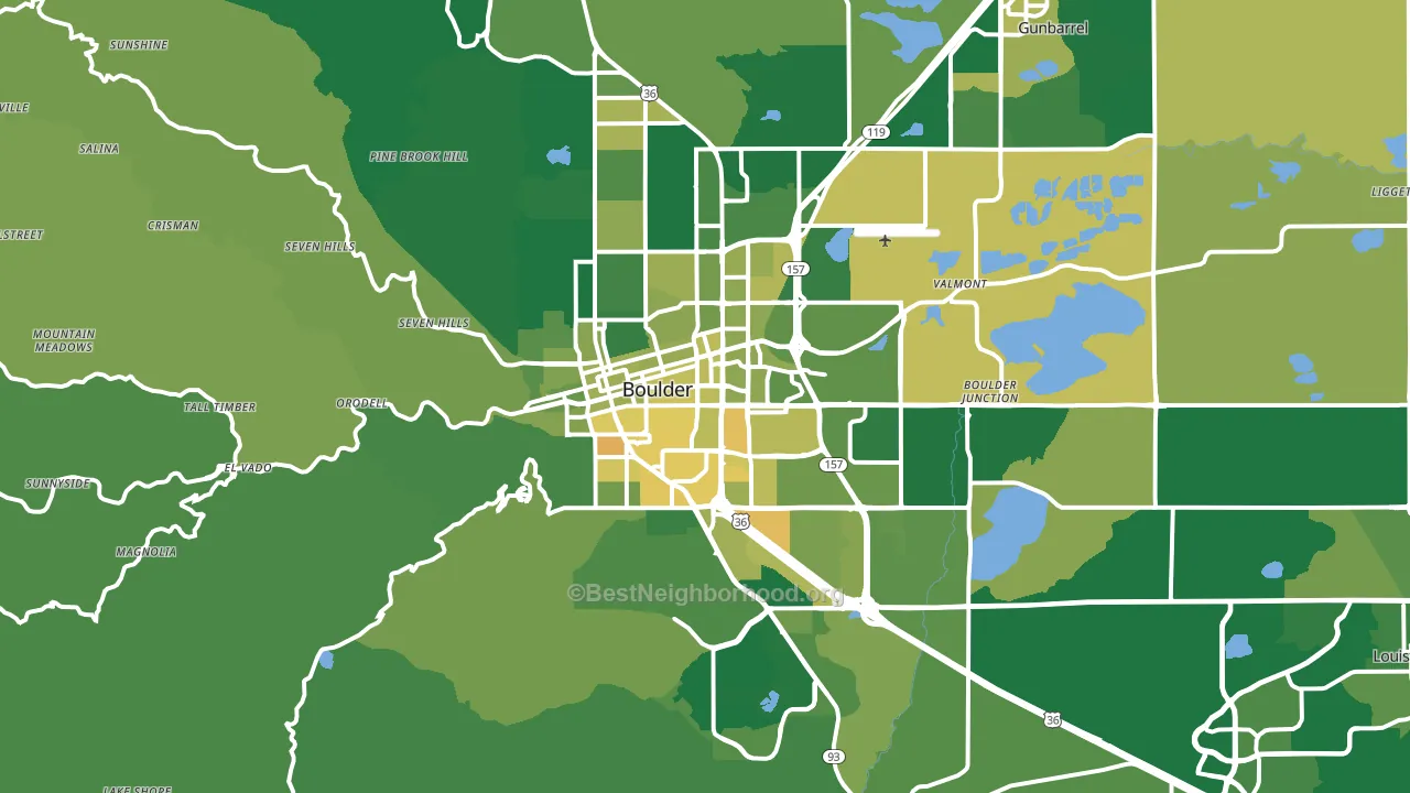 Boulder, CO block-group voter-turnout map