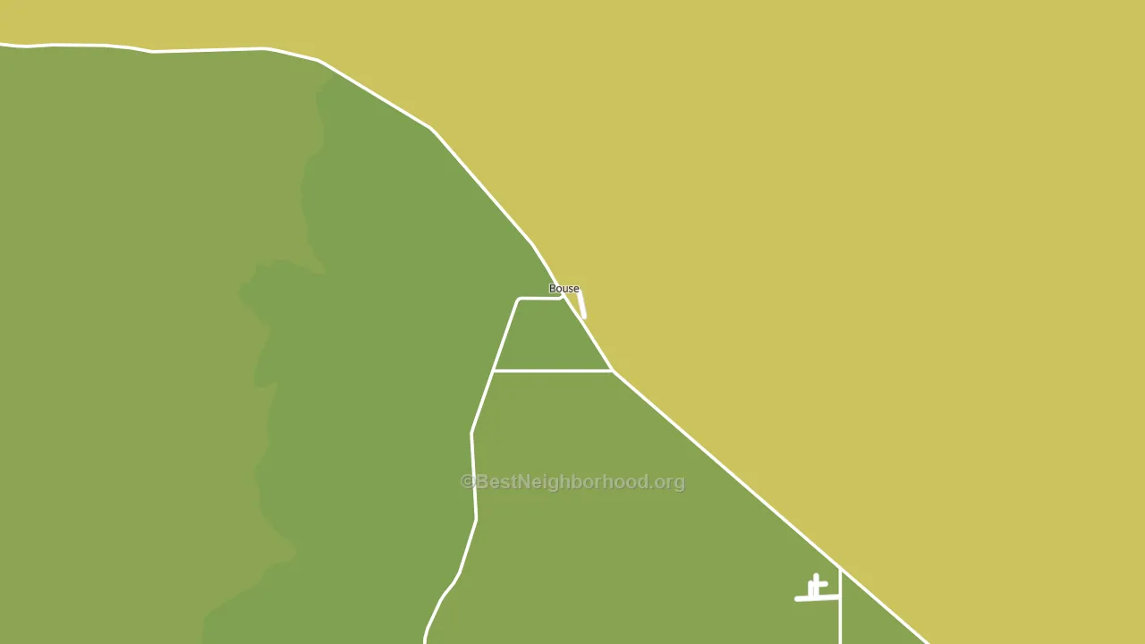 Bouse, AZ block-group voter-turnout map