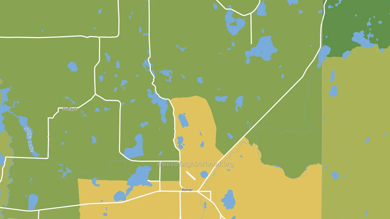 Bowstring, MN block-group voter-turnout map