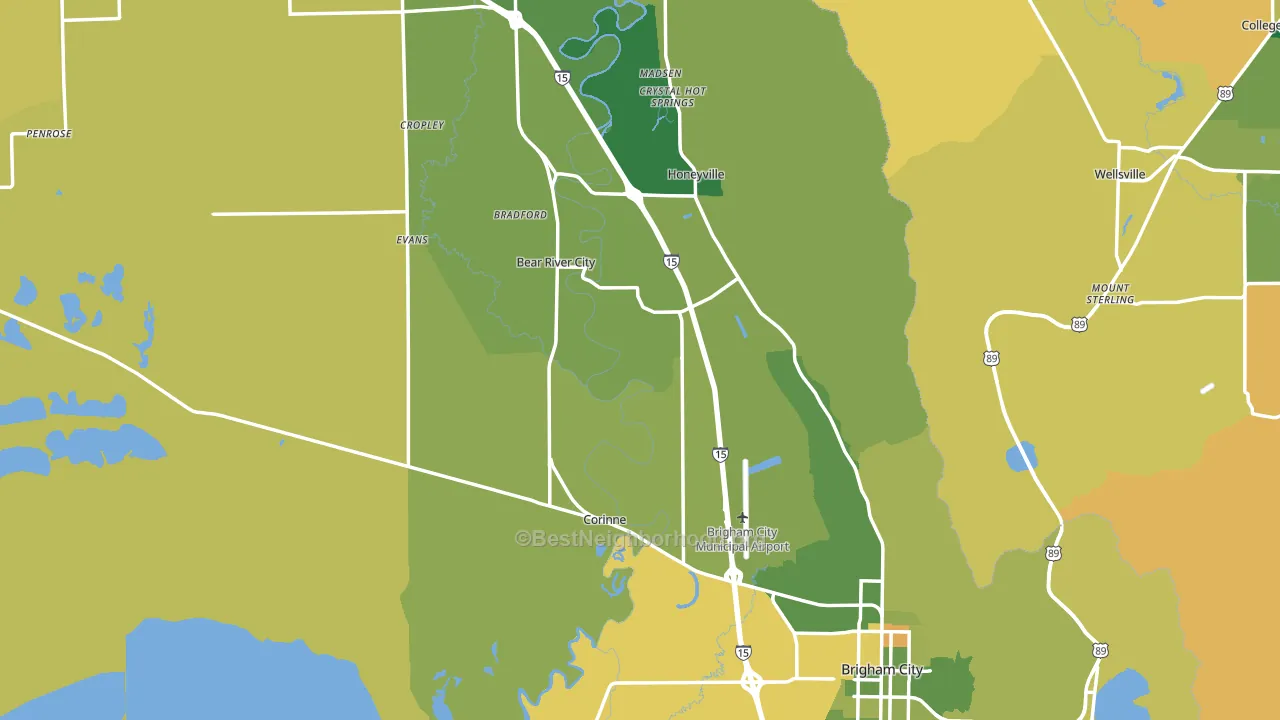 Box Elder County, UT block-group voter-turnout map