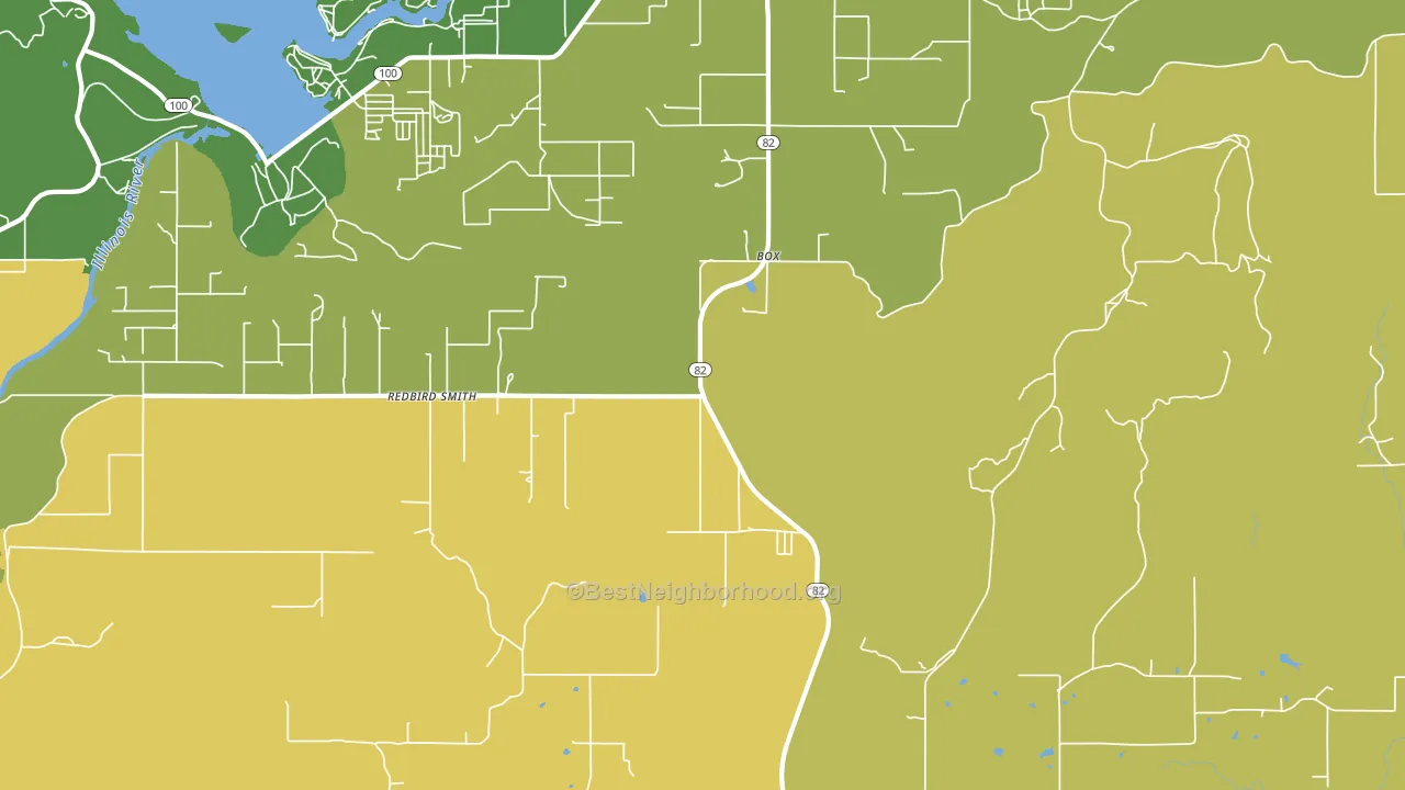 Box, OK block-group voter-turnout map