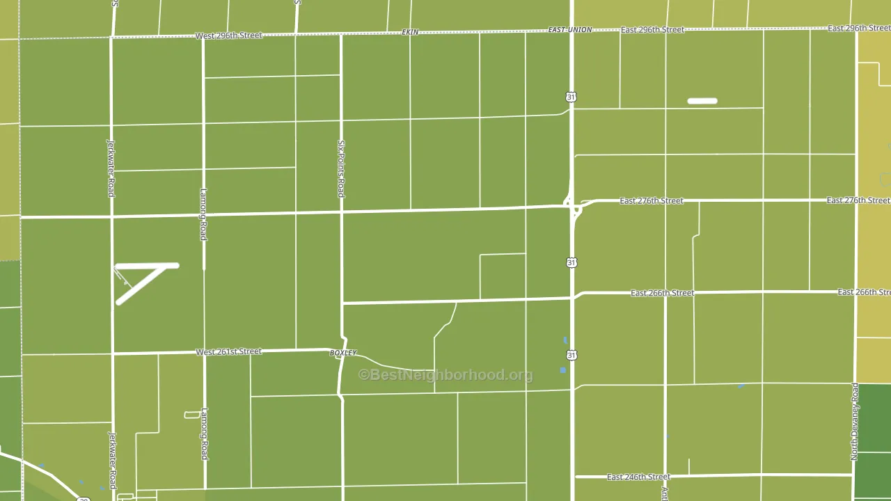 Boxley, IN block-group voter-turnout map