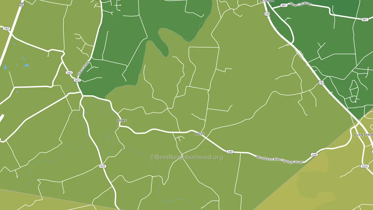 Boyce, KY block-group voter-turnout map