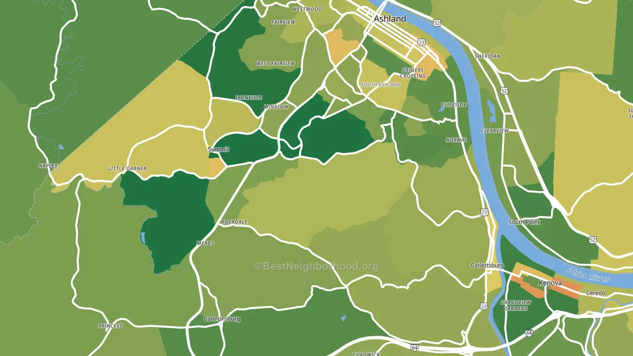 Boyd County, KY block-group voter-turnout map