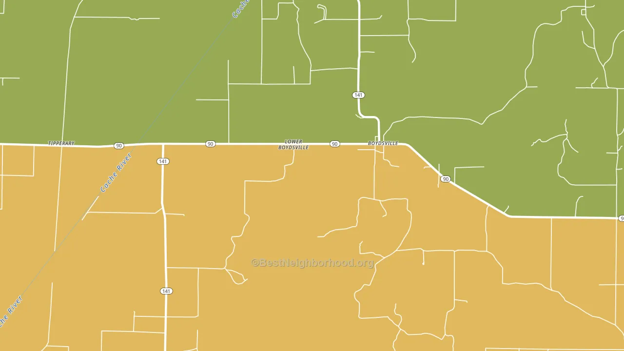 Boydsville, AR block-group voter-turnout map