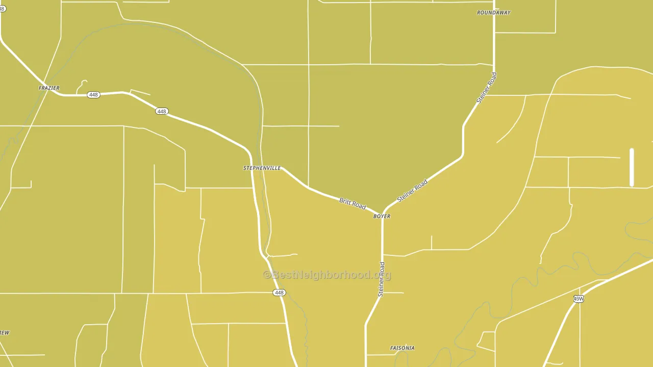 Boyer, MS block-group voter-turnout map