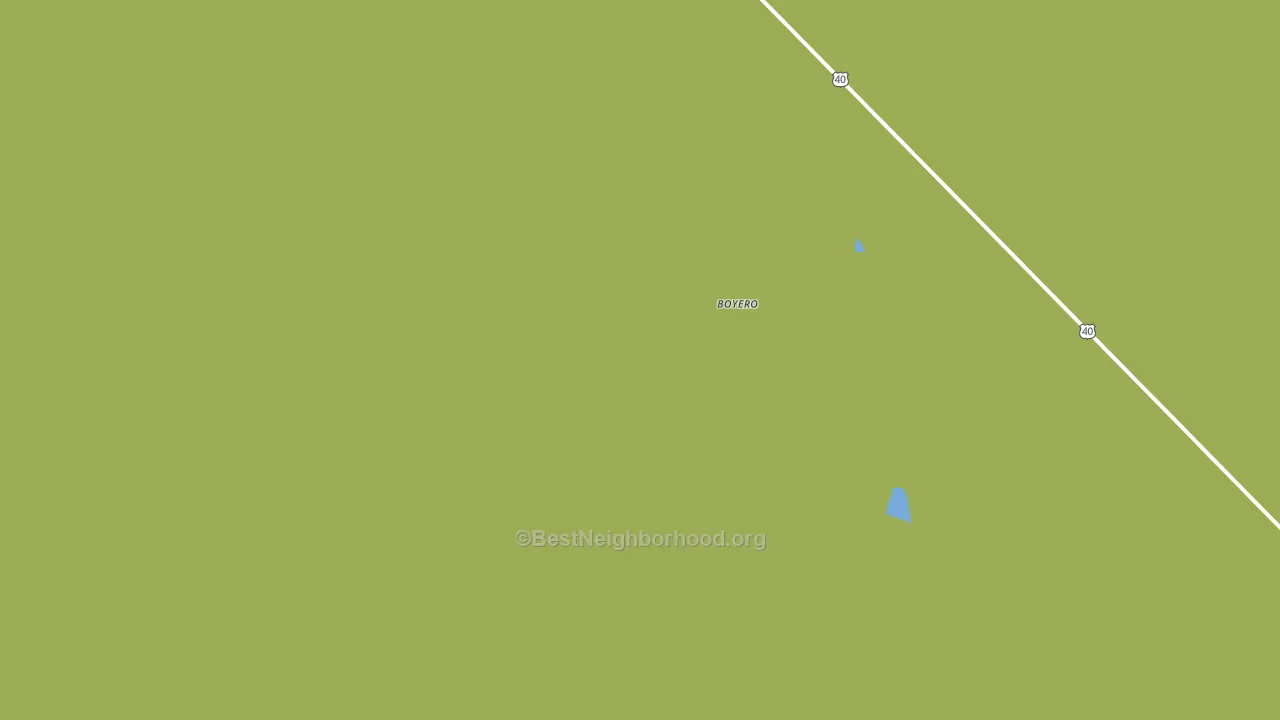 Boyero, CO block-group voter-turnout map
