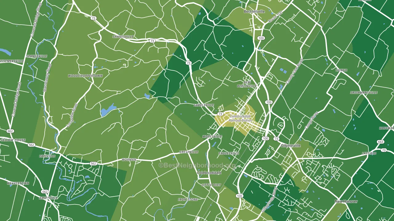 Boyertown, PA block-group voter-turnout map