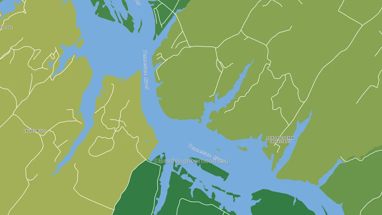 Bradbury, TN block-group voter-turnout map