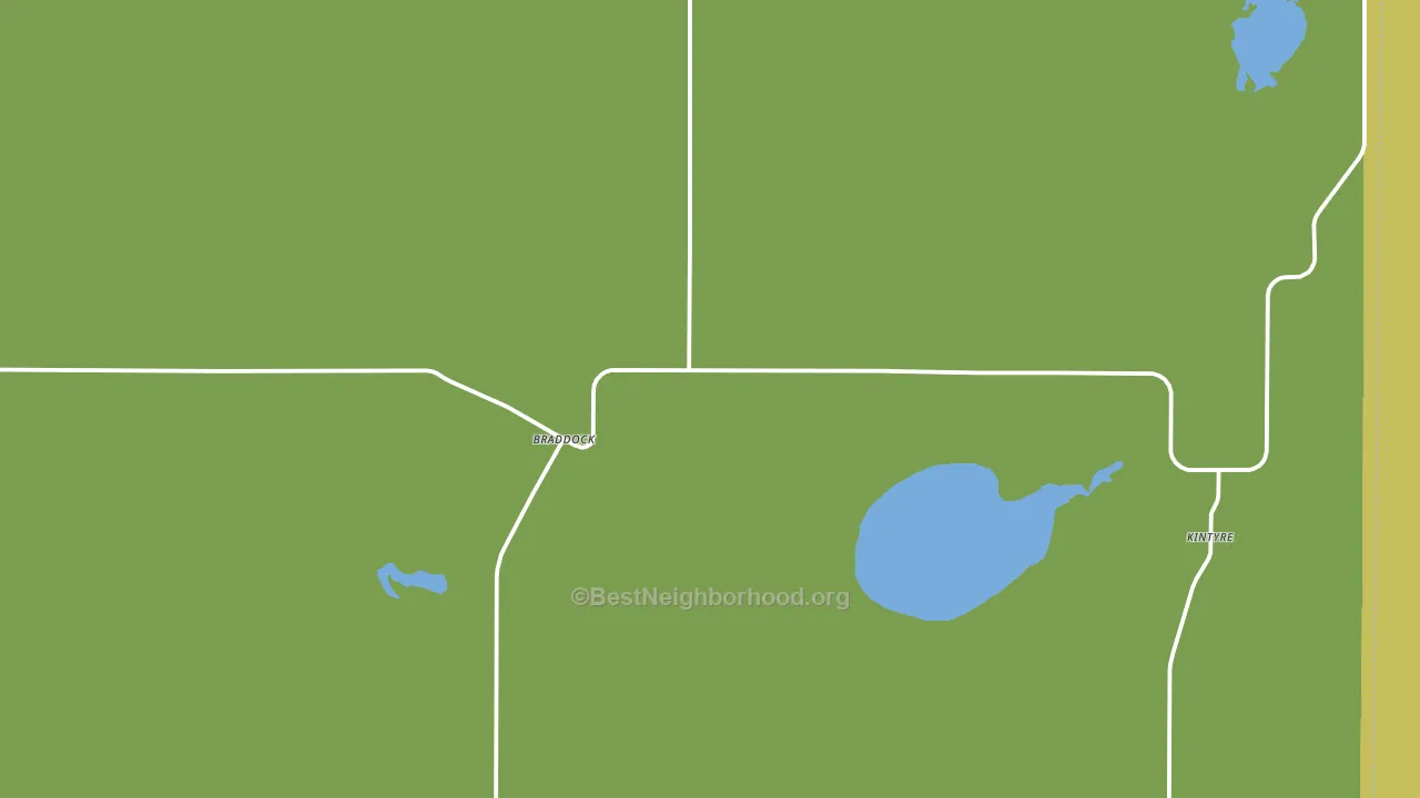 Braddock, ND block-group voter-turnout map