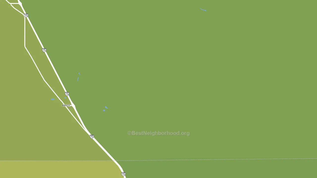 Brady, MT block-group voter-turnout map