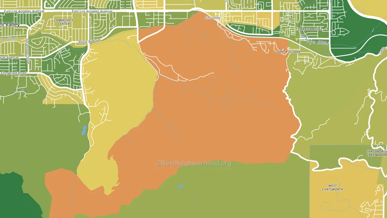 Brandeis, CA block-group voter-turnout map
