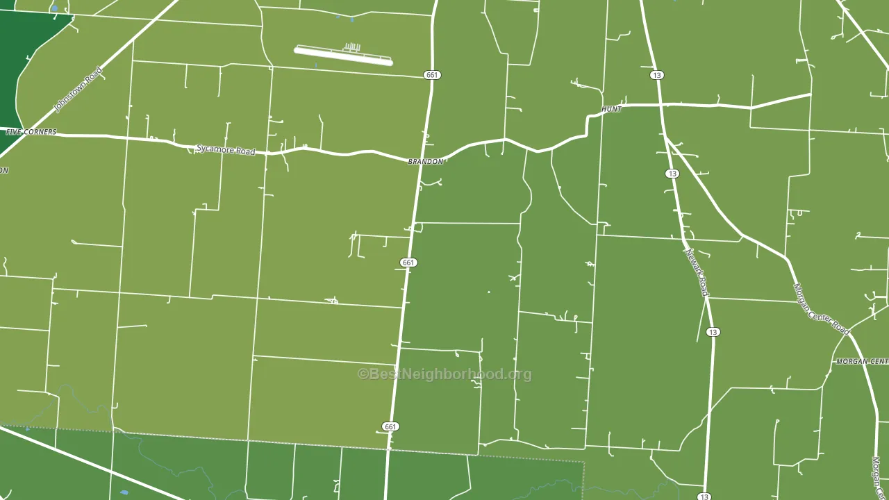 Brandon, OH block-group voter-turnout map