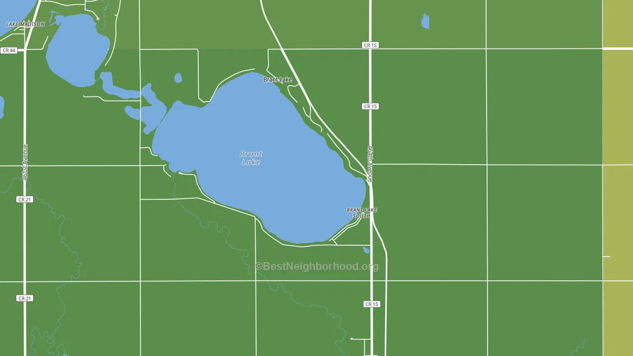 Brant Lake, SD block-group voter-turnout map