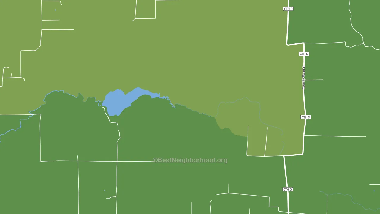 Brantwood, WI block-group voter-turnout map