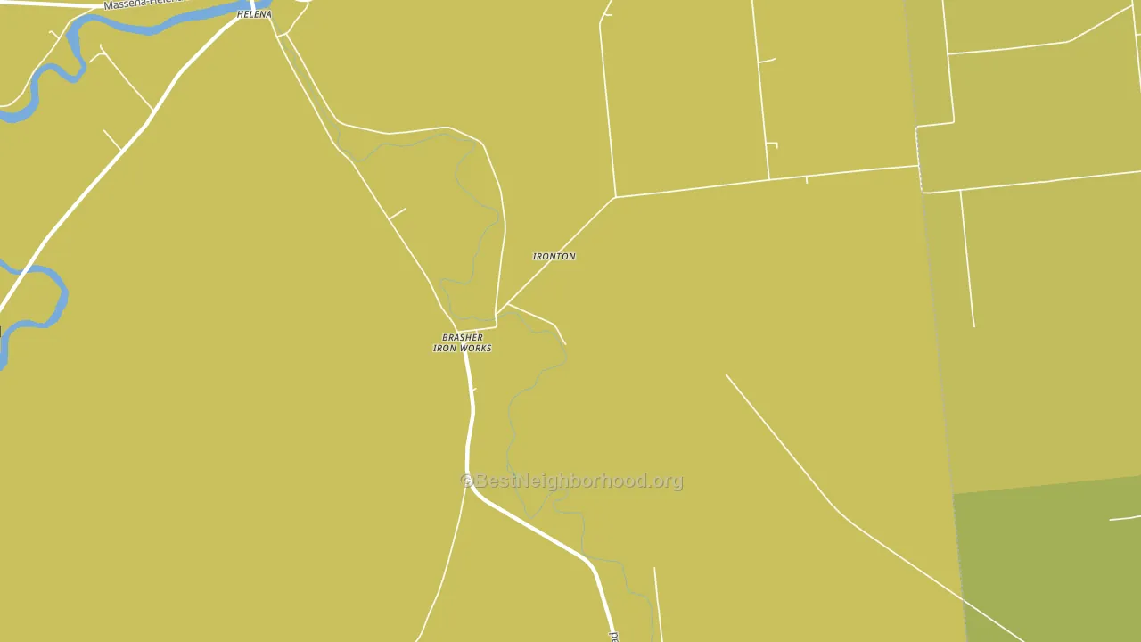 Brasher Iron Works, NY block-group voter-turnout map
