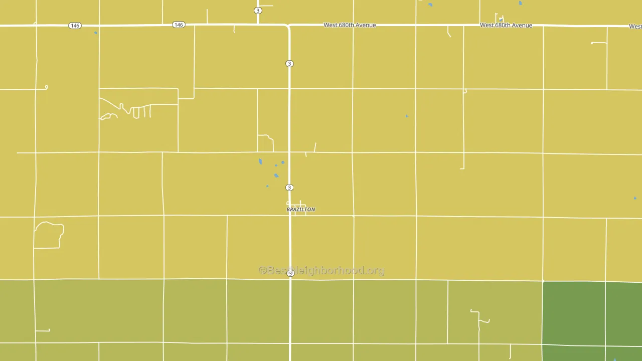 Brazilton, KS block-group voter-turnout map
