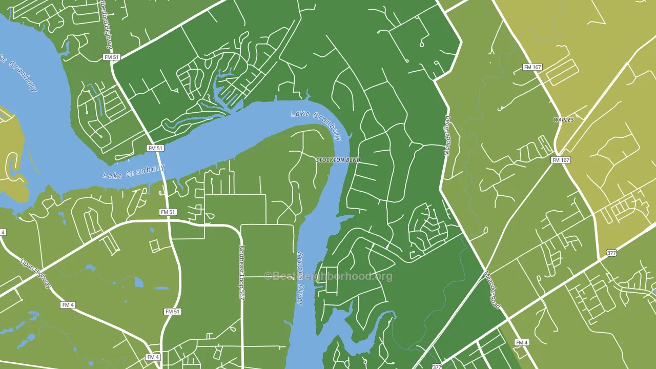 Brazos Bend, TX block-group voter-turnout map