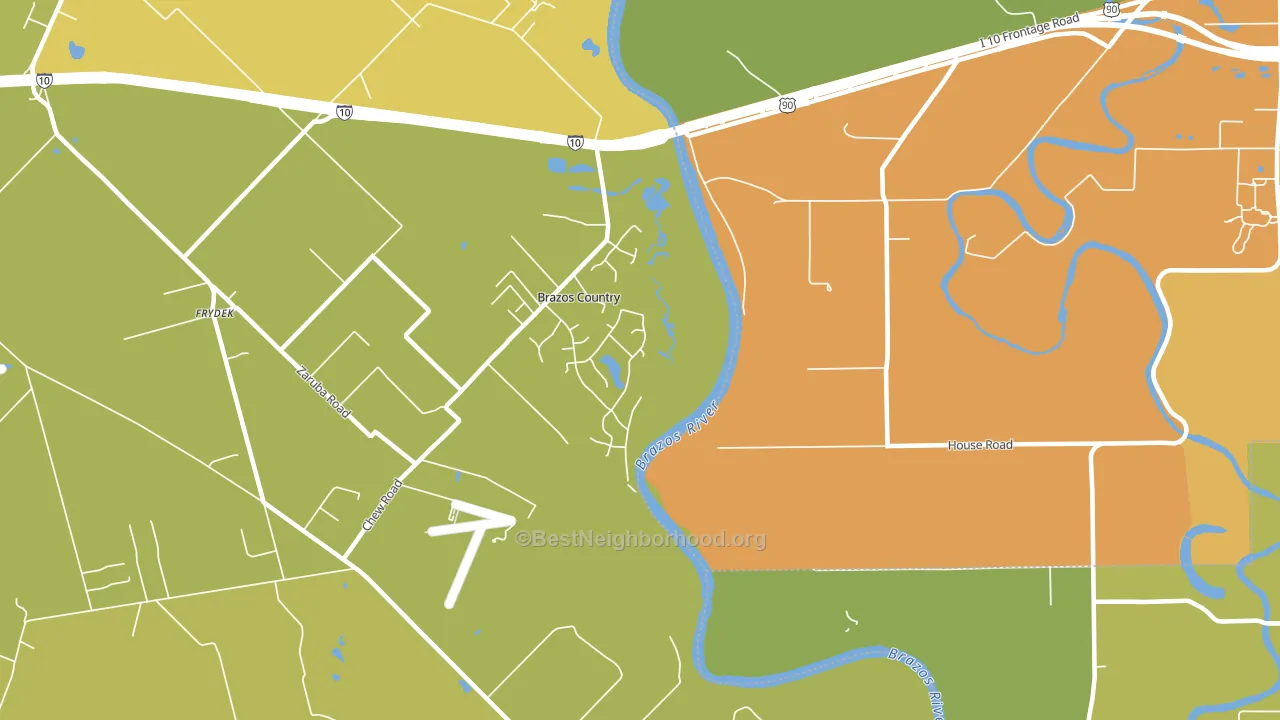 Brazos Country, TX block-group voter-turnout map
