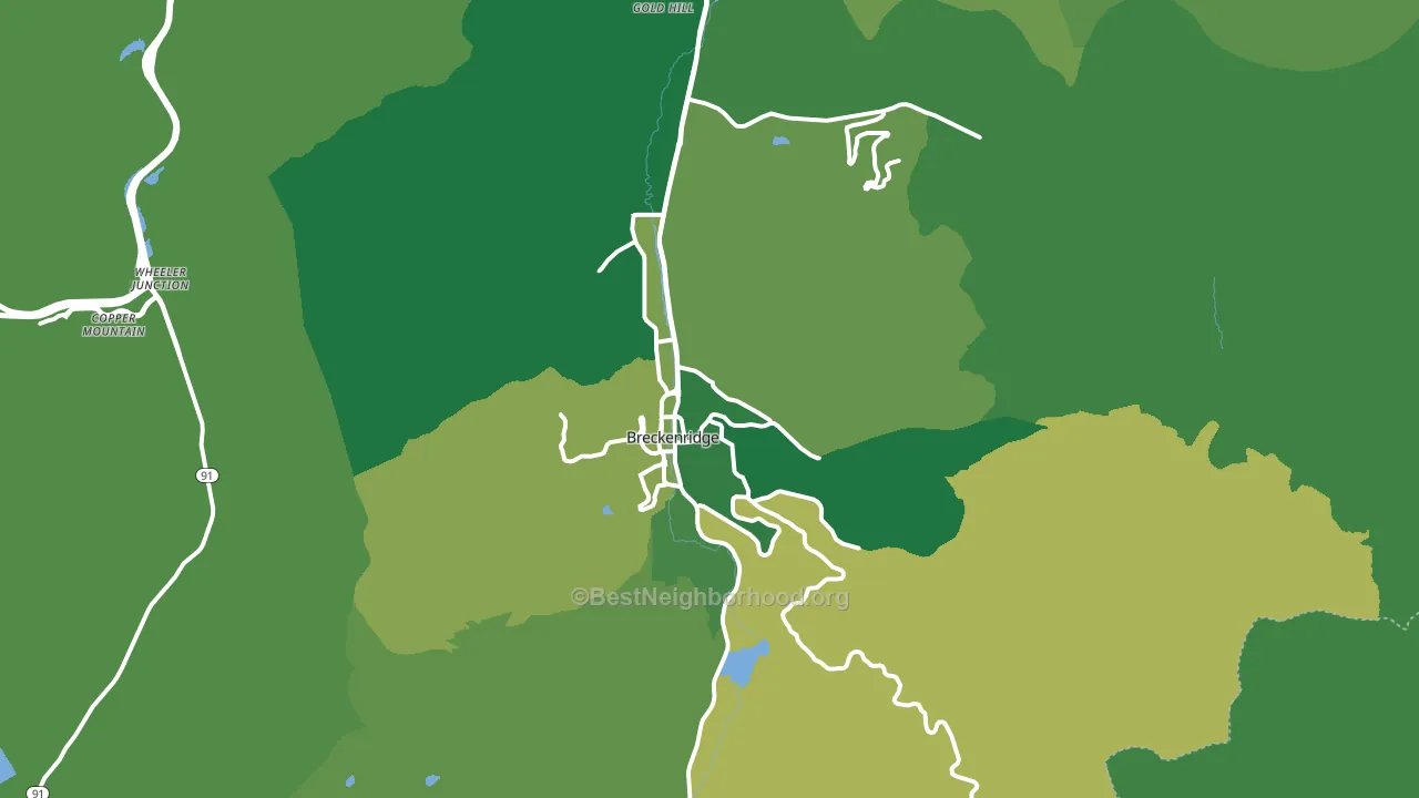 Breckenridge, CO block-group voter-turnout map
