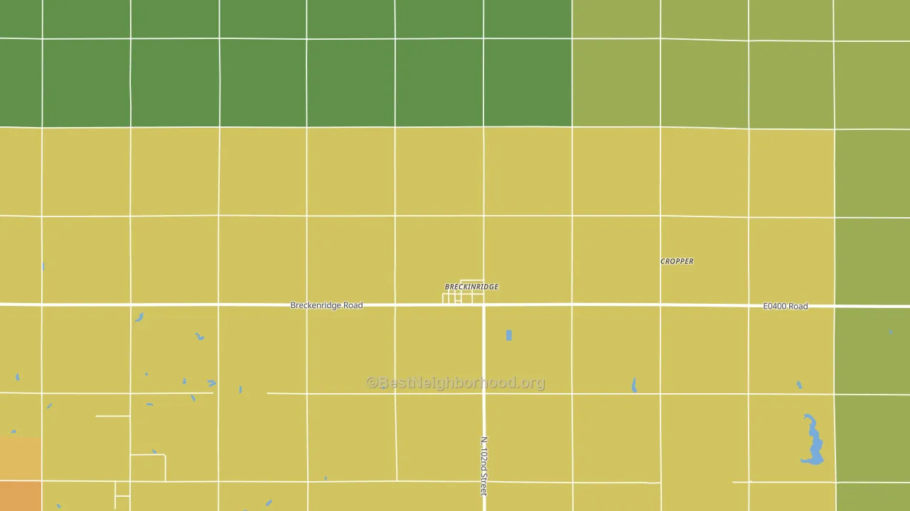 Breckenridge, OK block-group voter-turnout map