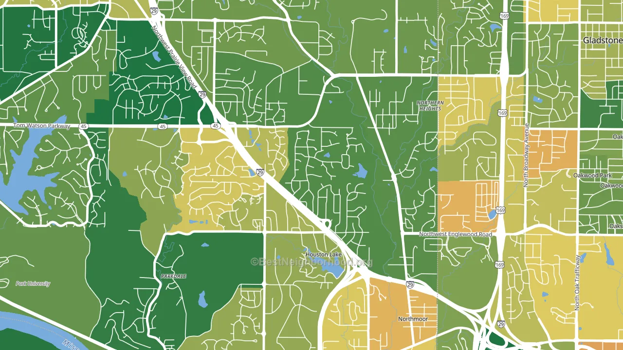 Breen Hills, Kansas City, MO block-group voter-turnout map