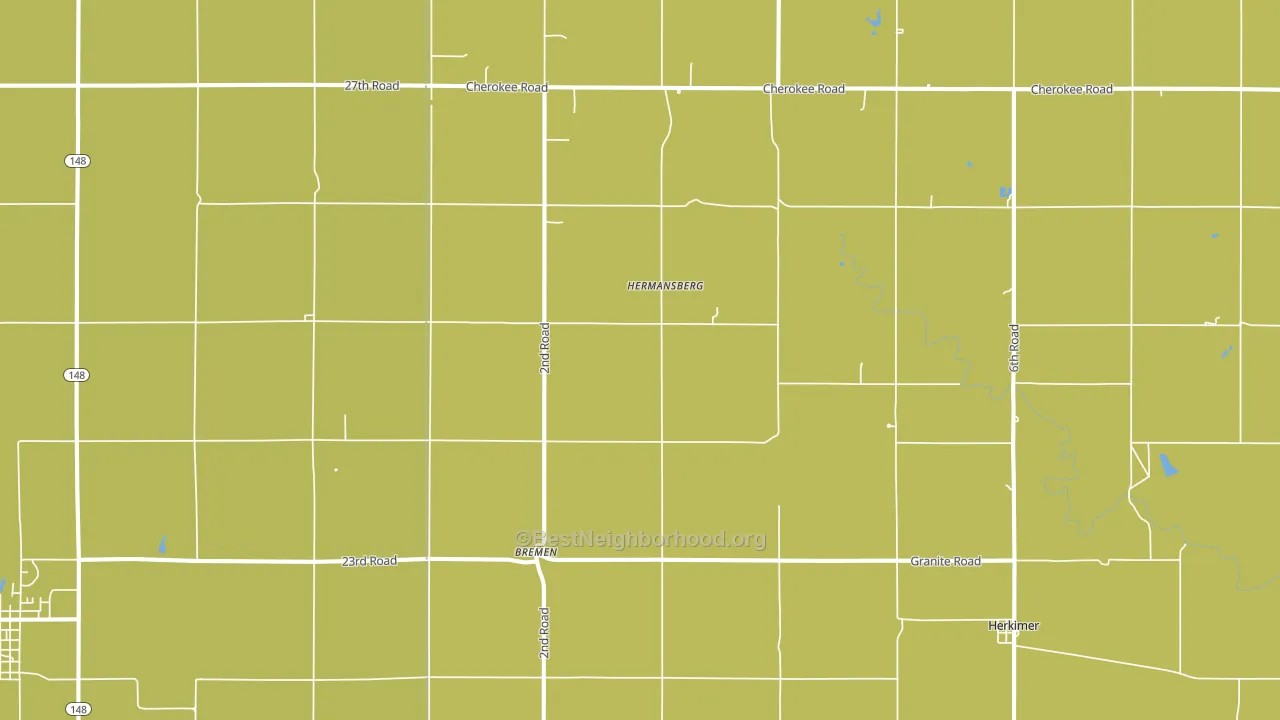 Bremen, KS block-group voter-turnout map
