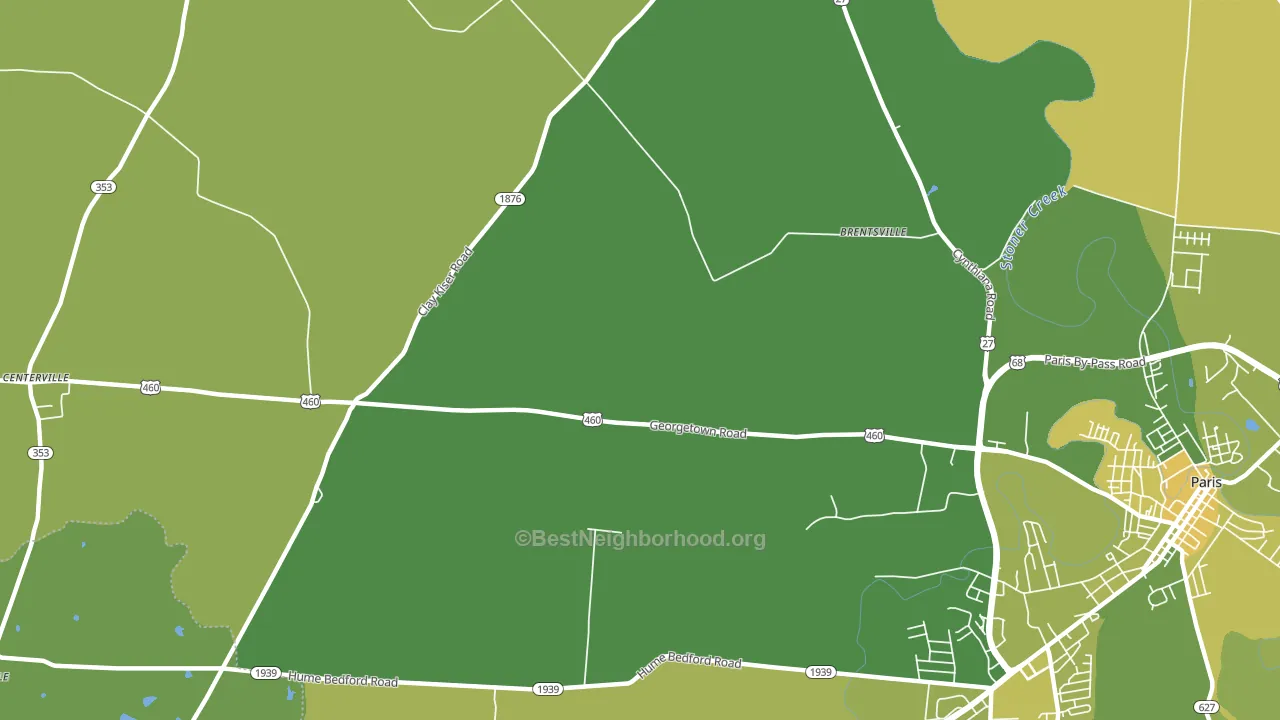 Brentsville, KY block-group voter-turnout map