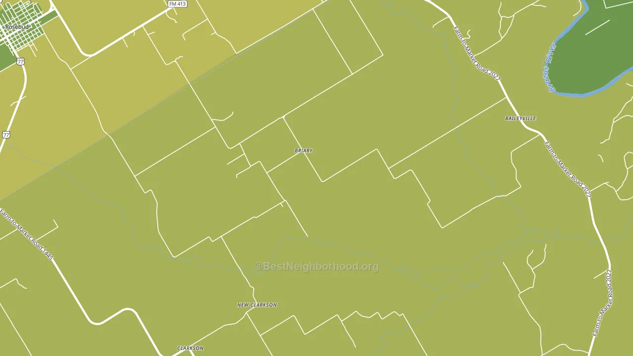 Briary, TX block-group voter-turnout map