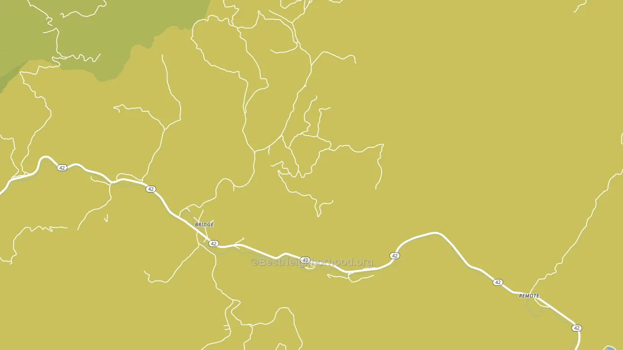 Bridge, OR block-group voter-turnout map