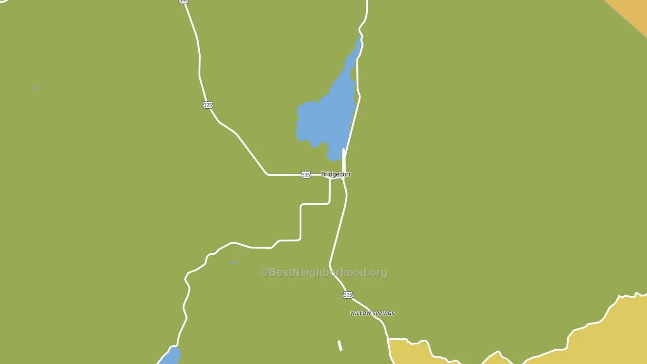 Bridgeport, CA block-group voter-turnout map
