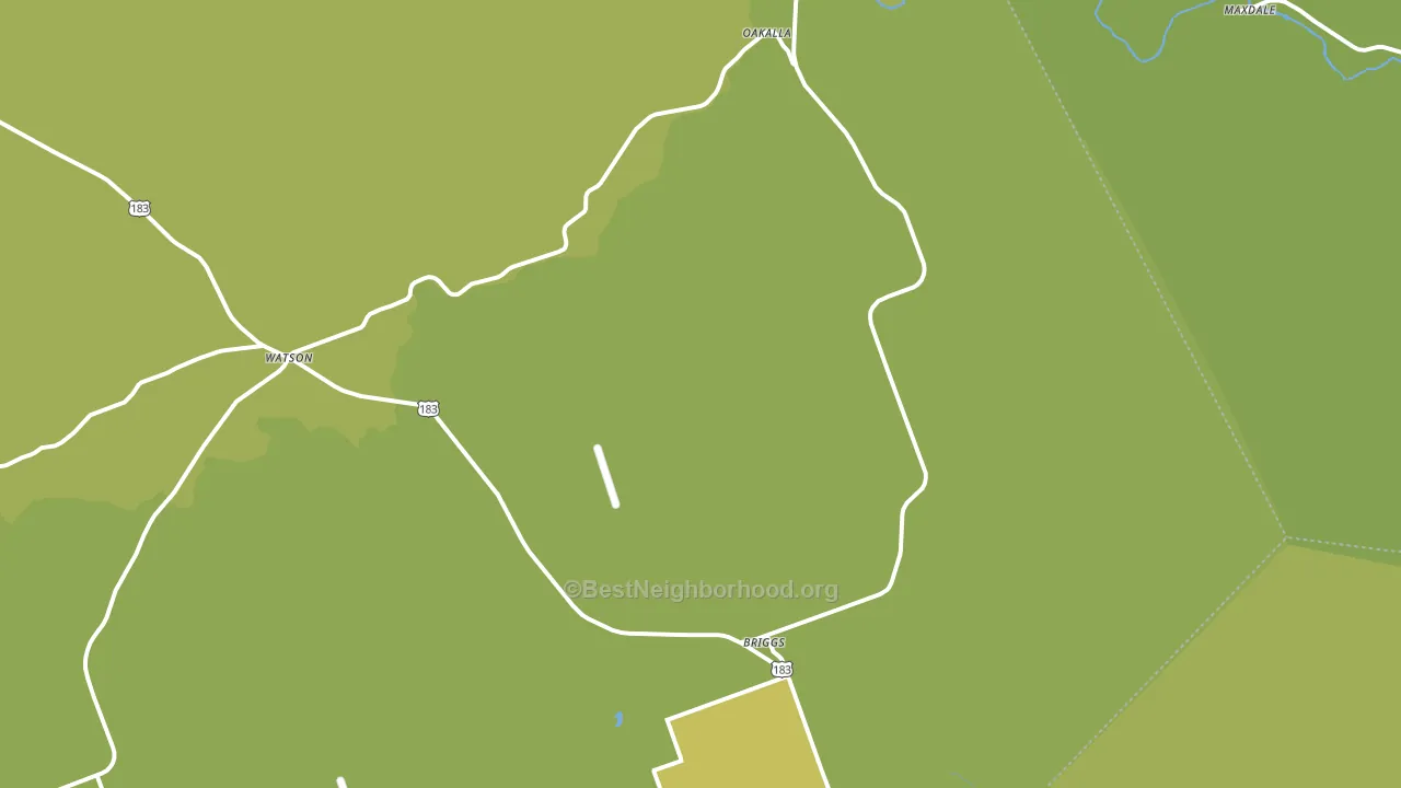Briggs, TX block-group voter-turnout map