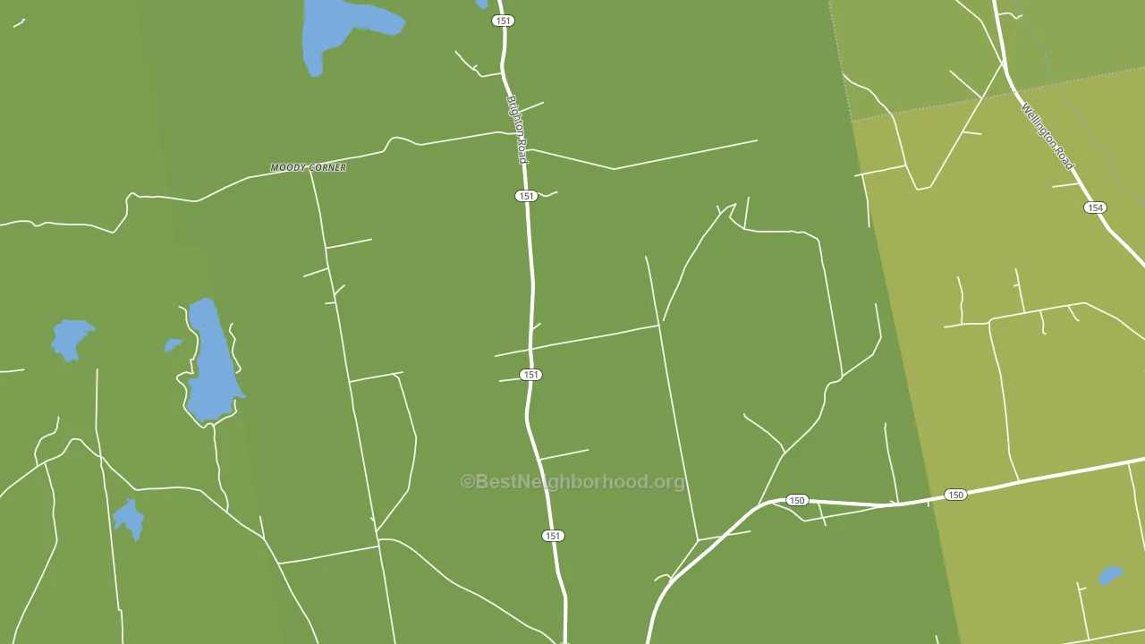 Brighton, ME block-group voter-turnout map