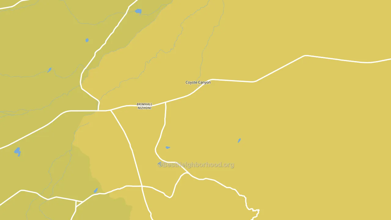 Brimhall, NM block-group voter-turnout map