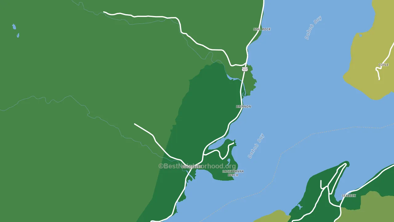 Brinnon, WA block-group voter-turnout map