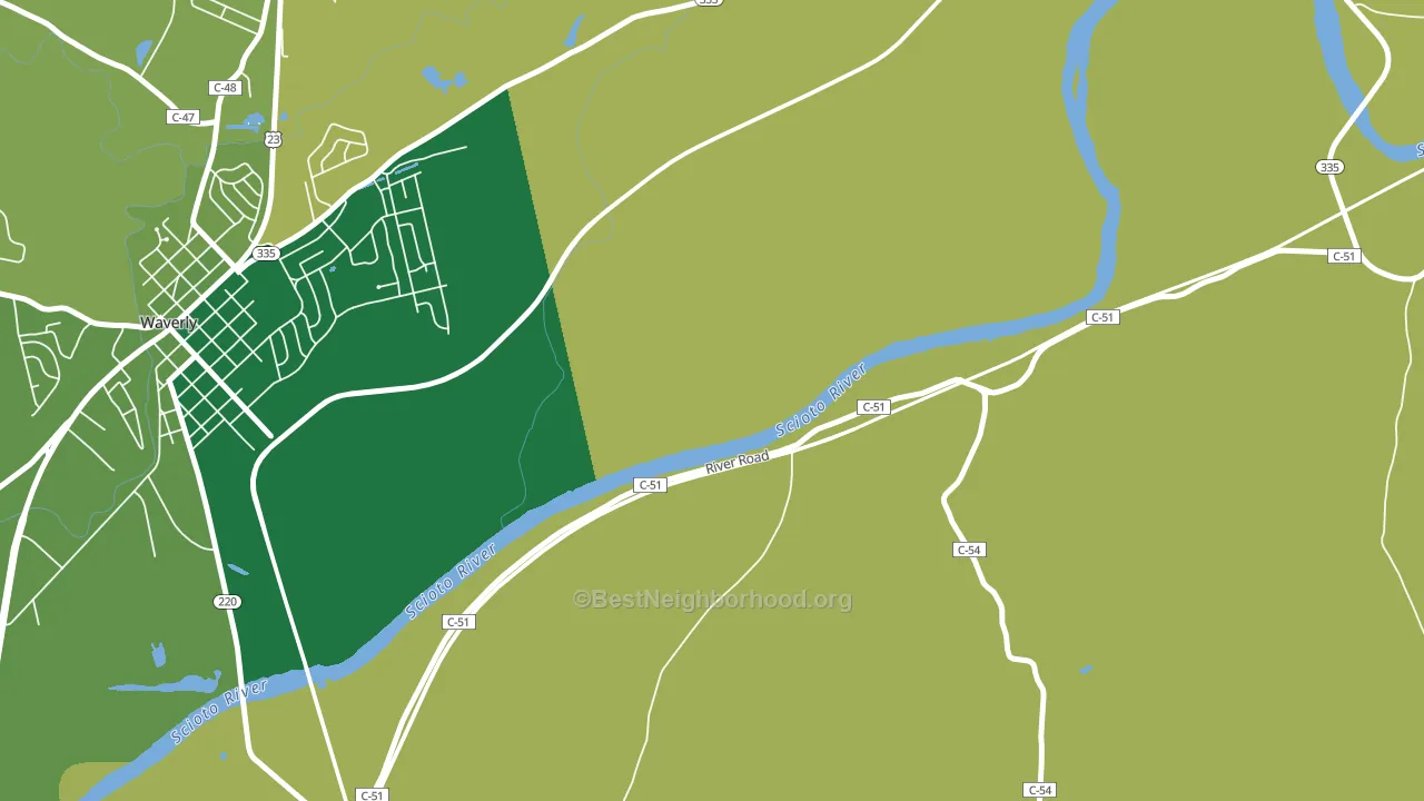 Bristol Village, OH block-group voter-turnout map