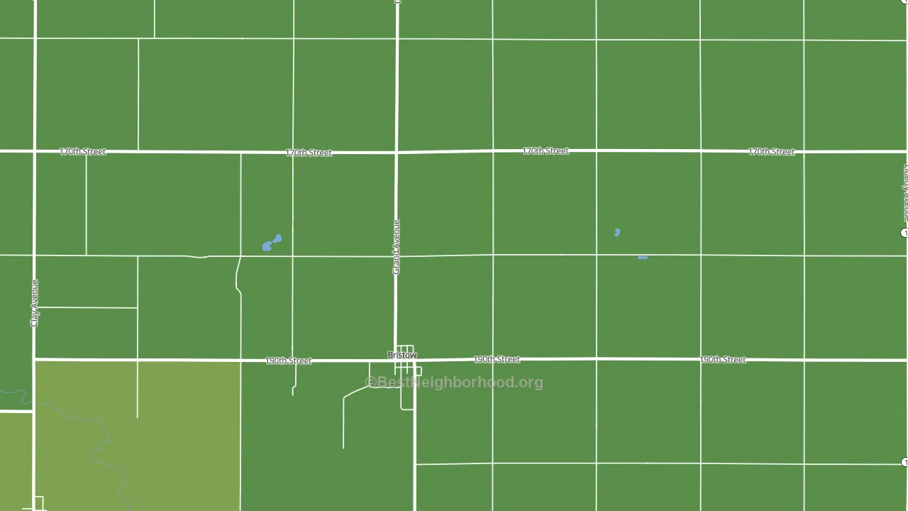 Bristow, IA block-group voter-turnout map
