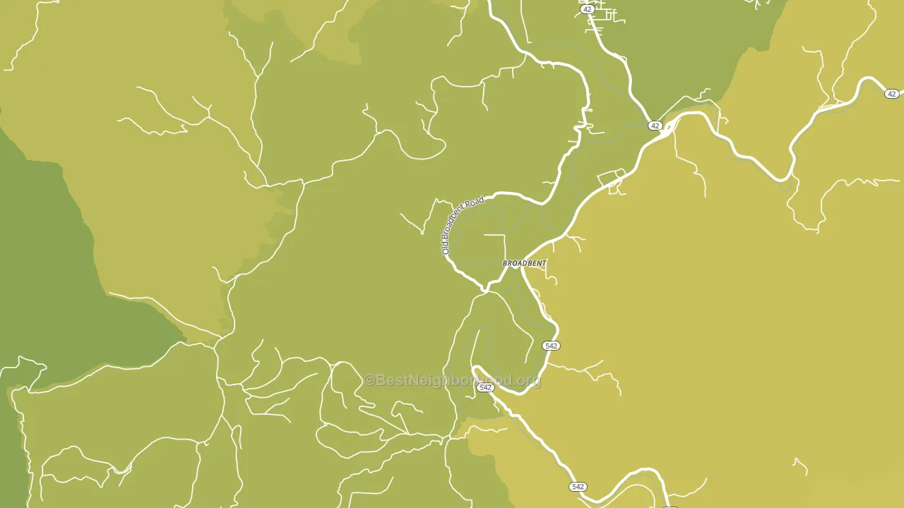 Broadbent, OR block-group voter-turnout map