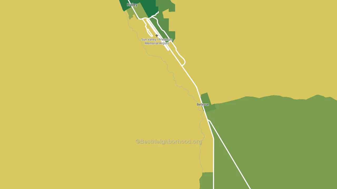 Broadford, ID block-group voter-turnout map