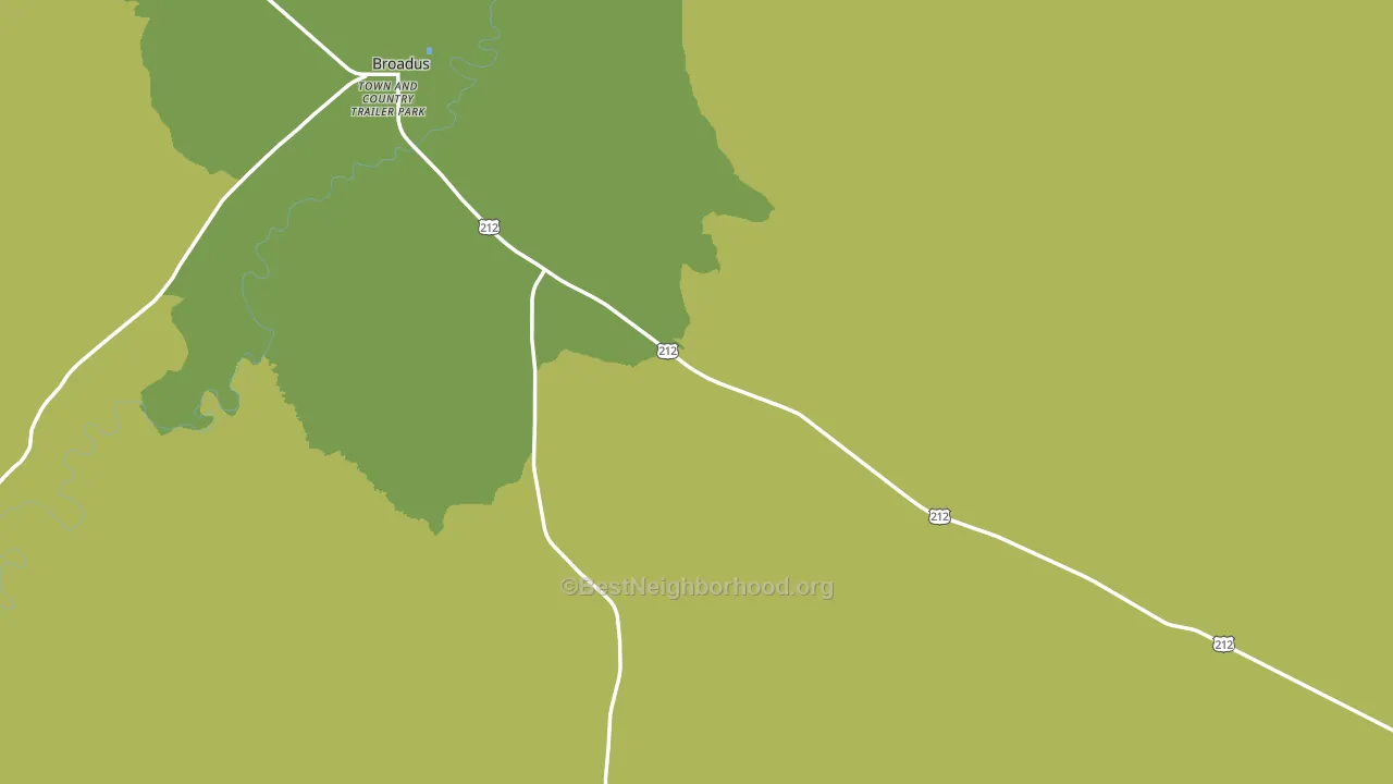 Broadus, MT block-group voter-turnout map
