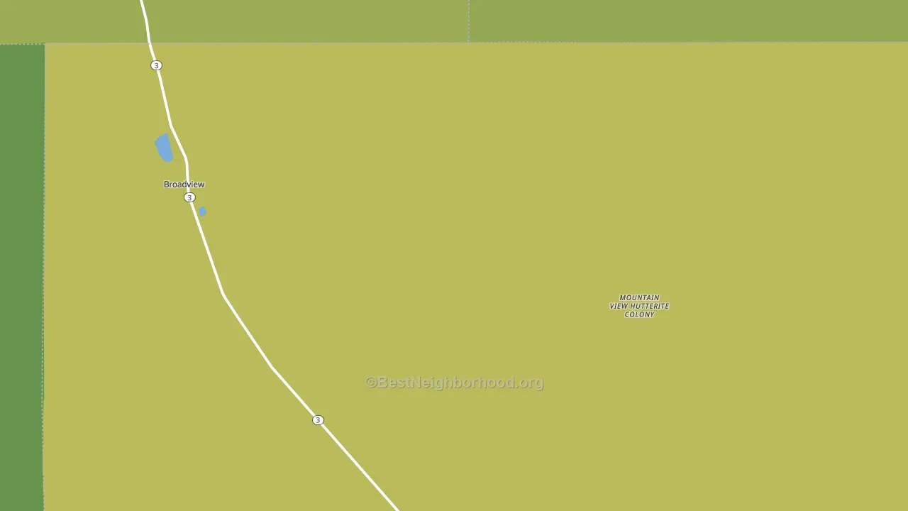 Broadview, MT block-group voter-turnout map