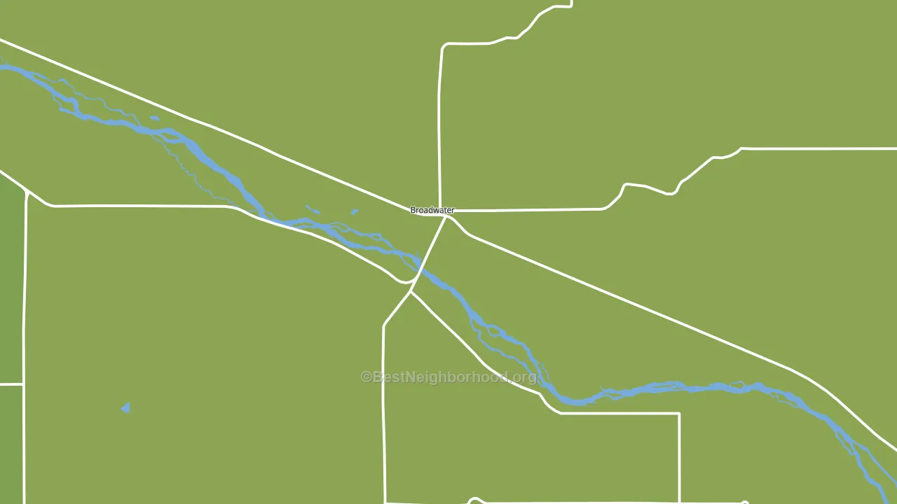 Broadwater, NE block-group voter-turnout map