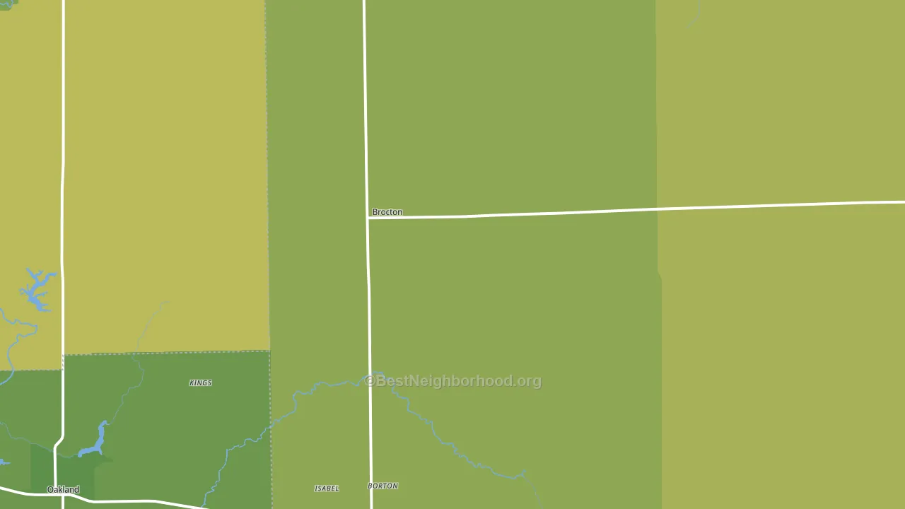 Brocton, IL block-group voter-turnout map