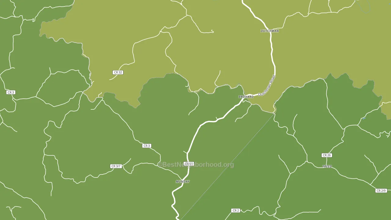 Brohard, WV block-group voter-turnout map