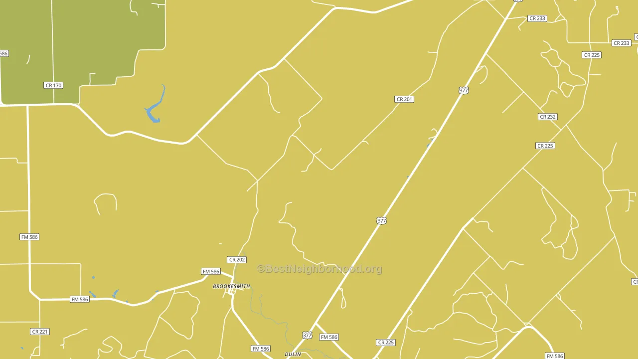 Brookesmith, TX block-group voter-turnout map