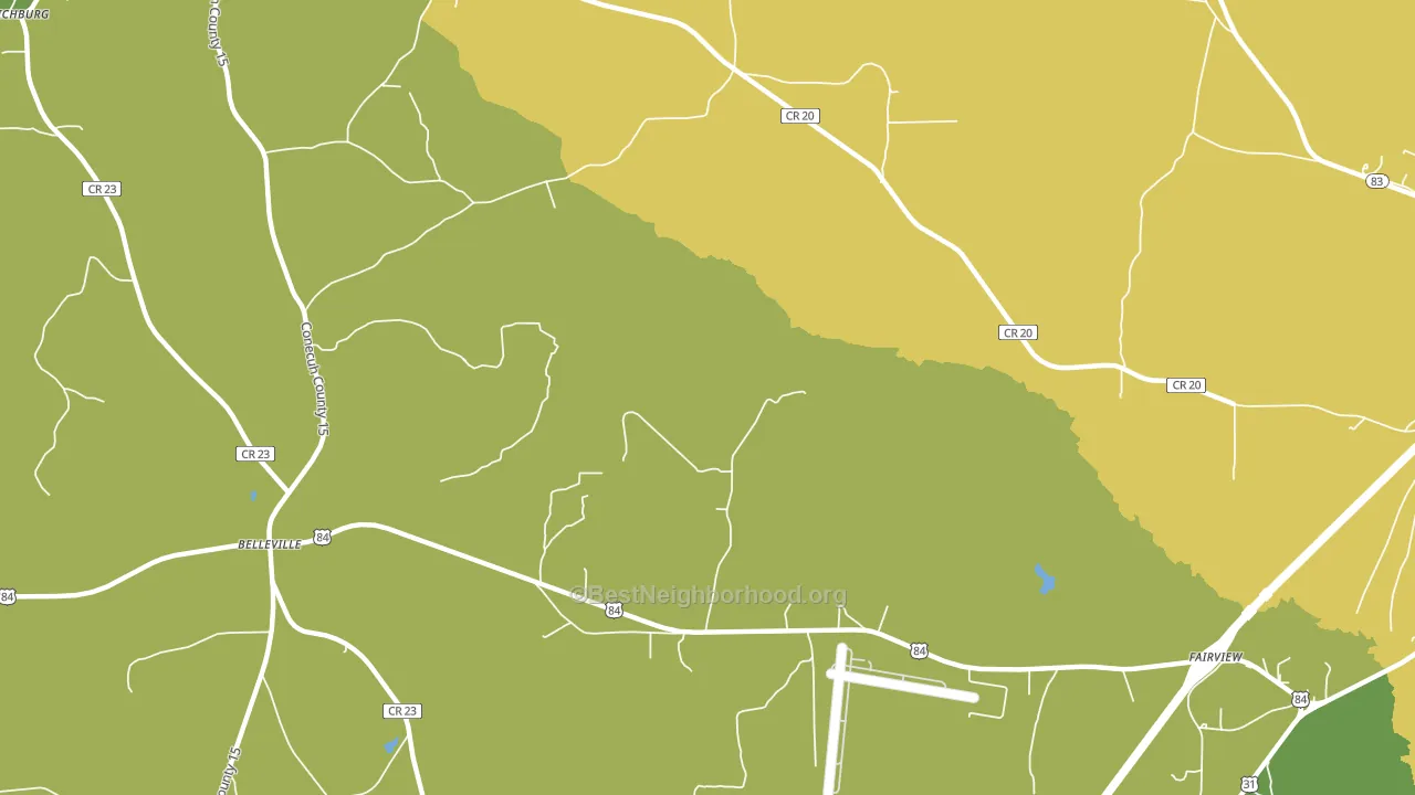 Brooklyn, AL block-group voter-turnout map