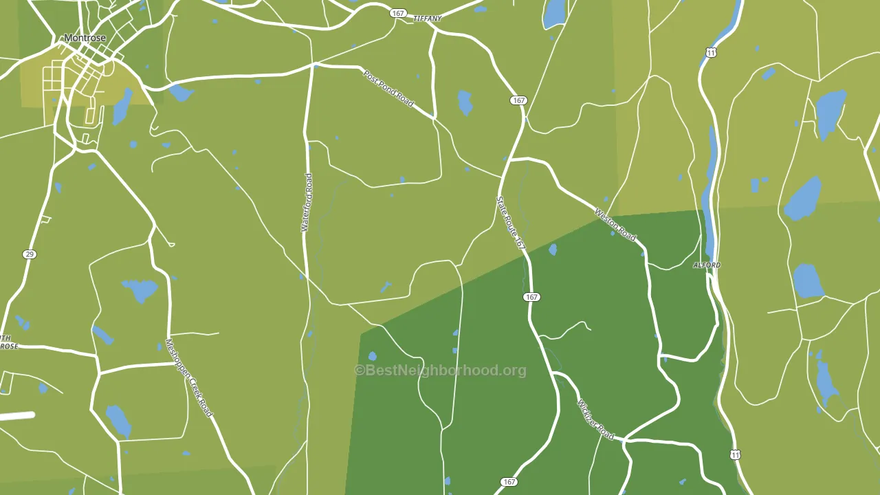 Brooklyn, PA block-group voter-turnout map