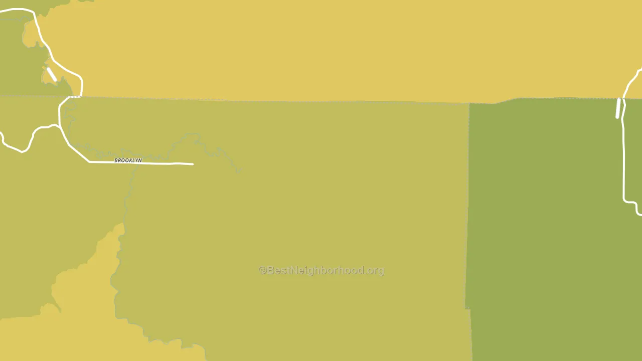 Brooklyn, WA block-group voter-turnout map