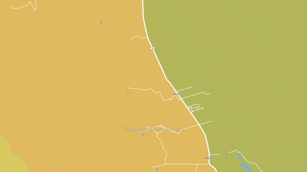 Brooks, CA block-group voter-turnout map